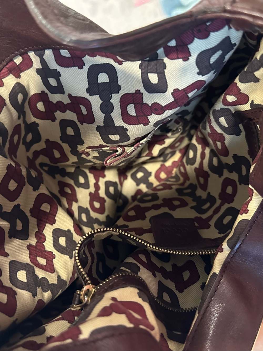 Authentic Gucci Guccissima Indy brown bag - Picture 4 of 8